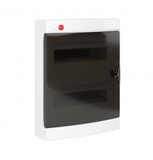 Щиток настенный с дверцей 24модуля IP41, белый с клеммным блоком 2х87508 и замком  84924  DKC