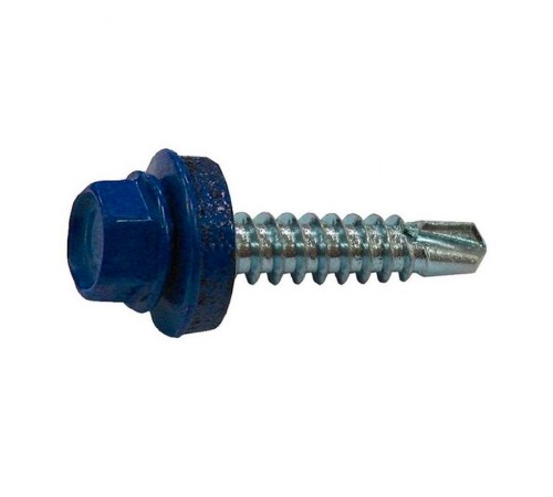 Саморез КР св. 5,5х19 RAL-5005 (насыщ. синий) (60 шт) - коробка ( 0,336 кг)  125700  Tech-KREP