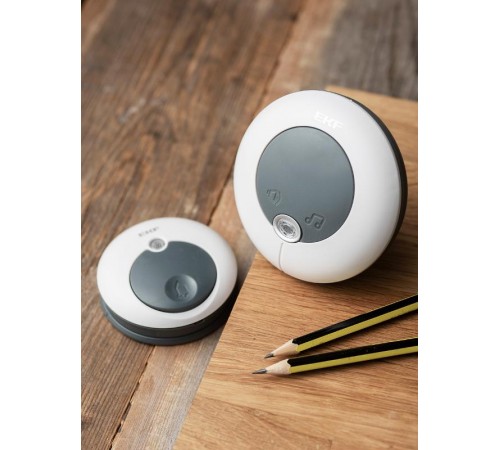 Звонок беспр. в розетку Powerself (230В, бел.-сер. 51 мелод. с индик. 4 ур.) EKF  DBS-003  EKF