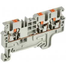 Колодка клеммная CP-MC 3 вывода 2,5мм2 серая  YCT22-00-3-K03-002  IEK