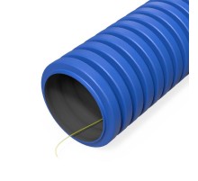 Труба гофрированная двустенная ПНД гибкая d40 мм тип 750 (SN49) с/з синяя (100м/уп)   PR15.0264  Промрукав