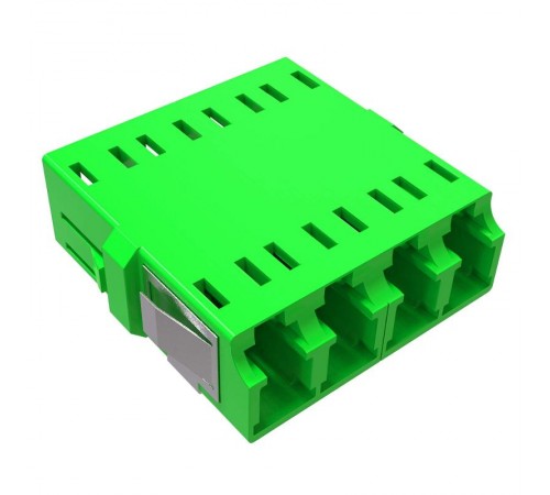 Адаптер LC/APC-Quad, Senior/Senior, SC-footprint, ОS2, зеленый  RNFA9AQLC  DKC