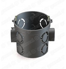 Коробка установочная 68x62 с саморезами черная  GE40011-05  GREENEL