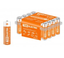 Элемент питания LR6 AA Alkaline 1,5V BOX-24  SQ1702-0035  TDM