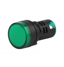 Лампа AD22DS(LED)матрица d22мм зеленый 12В AC/DC (10/1000/12000)  Б0045605  ЭРА