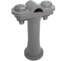 Держатель проводника круглого 6-10 мм серый, высота 59 мм, пластик91104Ezetek