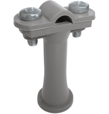 Держатель проводника круглого 6-10 мм серый, высота 59 мм, пластик91104Ezetek