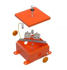 Коробка металлическая огнестойкая 70-0360-FR10.0-4 Е15-Е120 110х110х65 IP55 4p, 10.0 мм.кв. 70-0360-FR10.0-4  Промрукав