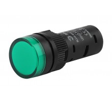 Лампа AD16DS(LED)матрица d16мм зеленый 24В AC/DC (10/1000/28000)  Б0045612  ЭРА