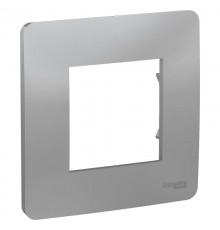 Unica Studio Алюминий Рамка 1-ая  NU200230  Schneider Electric