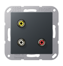 2x Cinch Audio (RCA) / Composite Video MAA1031ANM Jung