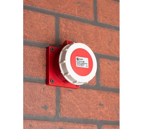 Розетка стационарная внутренняя 3142 3Р+РЕ 16А 380В IP67 EKF PROxima  ps-3142-16-380  EKF