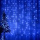 Гирлянда - занавес CL18  160 диодов  синий , 1,5*1,5м + 3м IP44 прозрачный шнур  32325  FERON