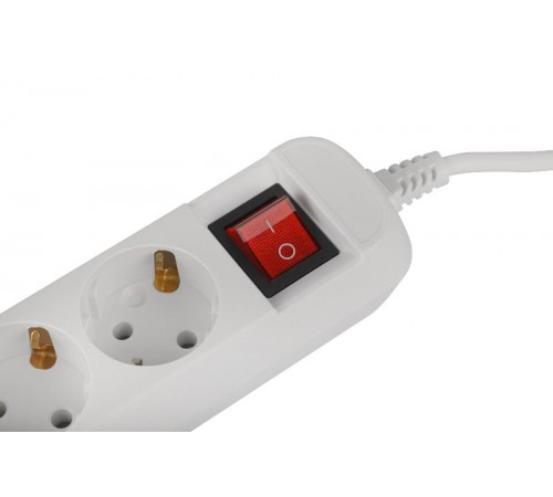 Удлинитель электрический ЭРА UDL-16-350-ES Greenline 3 розетки с заземлением с выключателем 5м ПВС 3x1мм2   Б0065066  ЭРА