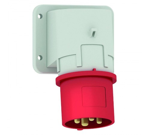 Вилка настенная 32A 4р(3P+PE) 6h 400V IP44 75х90 мм 2663 I 2663-Bals I Bals