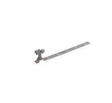 Держатель проводника круглого 6-10 мм для черепичной кровли серый, оцинк.  91042  Ezetek