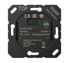 Энергосберегающий выключатель для картодержателя RFID-карт арт.: .. CARD RFID ..; универсальные встраиваемые механизмы  ESU230-2  Jung