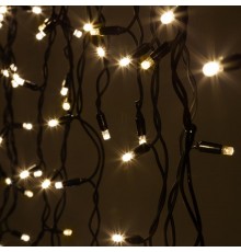 Светодиодная новогодняя гирлянда ERAPS-NK10 нить 10 м тёплый свет 100 LED  Б0051888  ЭРА