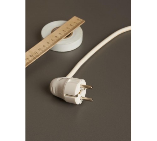 Вилка разборная угловая с з/к 16А белая ВПу11-01-Ст  EVP11-16-01-K01  IEK