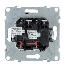 SUNO Выключатель двухклавишный 10АХ 250В с подсветкой/индикацией. Безвинтовые зажимы. Цвет "Антрацит"  721415  Legrand