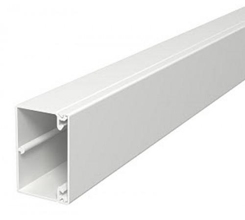 Кабель-канал WDK с крышкой 40x60x2000 мм (высота борта 40 мм, крышка 60 мм) ПВХ светло-серый RAL7035  6027024  OBO Bettermann