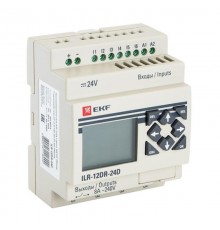 Программируемое реле 12 в/в с диспл. 24В PRO-Relay EKF PROxima  ILR-12DR-24D  EKF