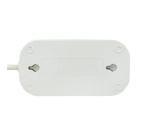 Удлинитель "Эксперт" 2 гнезда  3 метра 10А/2,2кВт без заземления ПВС 2х0,75  EKF PROximaUBA10-275-2-03EKF