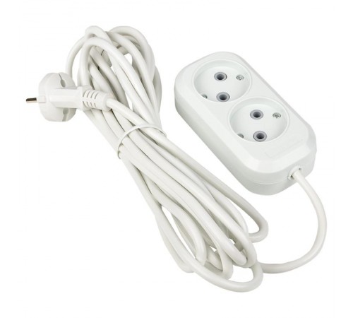 Удлинитель "Эксперт" 2 гнезда  3 метра 10А/2,2кВт без заземления ПВС 2х0,75  EKF PROximaUBA10-275-2-03EKF