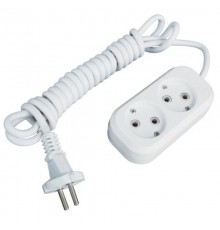 Удлинитель "Эксперт" 2 гнезда  2 метра 10А/2,2кВт без заземления ПВС 2х0,75 EKF PROximaUBA10-275-2-02EKF