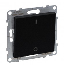 SUNO Выключатель двухполюсный 16АХ 250В. Винтовые зажимы. Цвет "Антрацит"  721402  Legrand