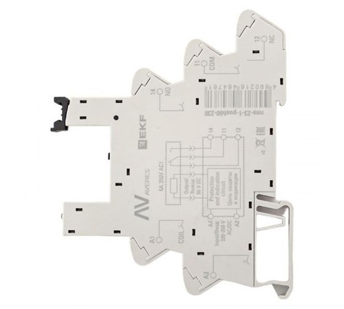 Разъем для реле РM slim 23/1 Push-in 230VАС/60VDC  rms-23-1-push60-230   EKF