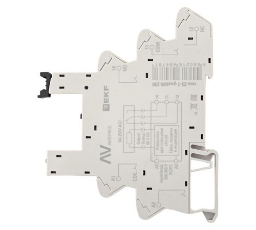 Разъем для реле РM slim 23/1 Push-in 230VАС/60VDC  rms-23-1-push60-230   EKF