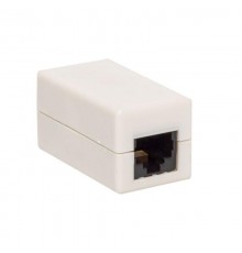 Адаптер проходной TERACOM Cat.5E неэкранированный RJ45-RJ45 белый  TRC-INLC-2RJ45-5EUTP-WH  EKF