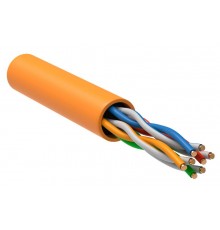 ххххВитая пара U/UTP 5E 24AWG 4PR LSZH 1м оран. 305м РФ   BC1-C5E04-127-305-R-G  GENERICA