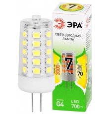 Лампа светодиодная  GREEN LINE LED G4-JC-7W-830-12V GL G4 7Вт капсула теплый белый свет  Б0067181  ЭРА