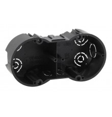 Коробка установочная КУТ 2-х местная 141х70х45мм для твердых стен саморез. IP20 (100/1800)  Б0047213  ЭРА