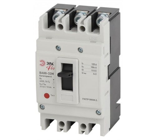 Автоматический выключатель ВА88-32М PRO SVA10-3-0125-E 3Р 125А 25кА  Б0051914  ЭРА