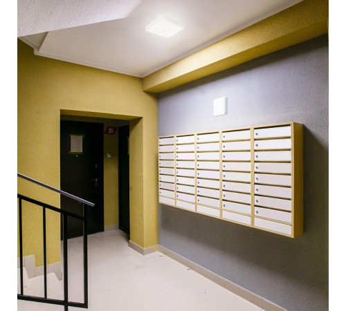 Светильник светодиодный накладной квадратный с ИК-датчиком , 25W, 2000Lm, 4000K, в пластиковом корпусе, IP20, AL3023  41804  FERON