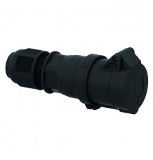 Вилка панельная 3п(2p + PE) 16А 230 QC черная IP44 I 310512-Bals I Bals