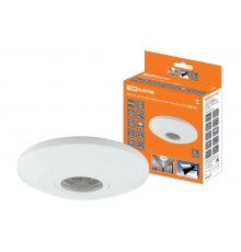 Датчик движения ДДП-05 2000Вт, 10-900с, 6м , 3+Лк, 120(сбоку)+360(сверху)гр IP20,  SQ0324-0031  TDM