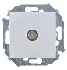 Simon 15 Алюминий Розетка TV одиночная, винт. зажим  1591475-033  Simon