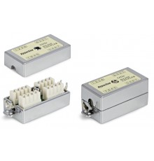 Адаптер проходной CA-IDC-C5e-SH-F-WH (coupler), Dual IDC, категория 5e, 4 пары, экранированный  23534  Hyperline