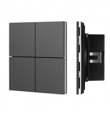 INTELLIGENT ARLIGHT Кнопочная панель KNX-304-23-IN Black (BUS, Frameless) (IARL, IP20 Металл, 2 года)  039663  Arlight