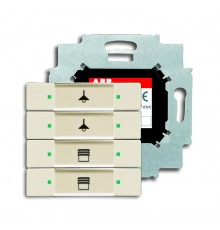 6127/01-82-500 Сенсор 4-кл. с коплером в комплекте, слоновая кость  6117-0-0222  2CKA006117A0222  ABB