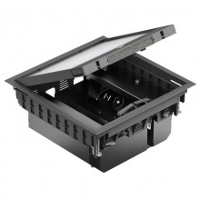 Лючок GES9-3B U (универсальный) 12xModul45 (для 3xUT4, PC/ABS, черный)  7405093  OBO Bettermann