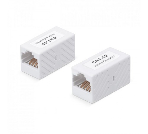 WR-CA-8p8c-C5E Проходной адаптер, RJ45-RJ45 (8p8c), кат., 5е, неэкран.,, цвет белый  505223  WRLine