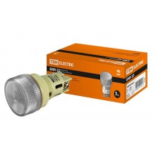 Лампа ENR-22 сигнальная d22мм белый неон/230В цилиндр   SQ0702-0041  TDM