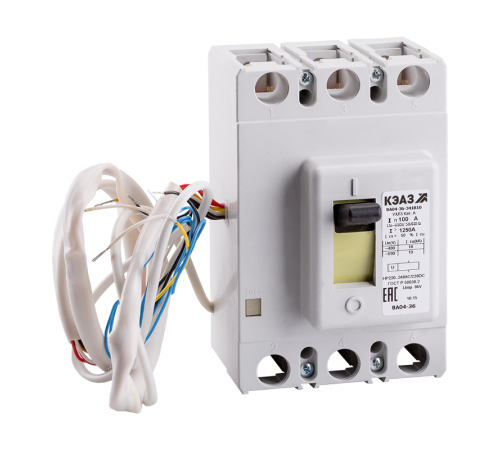 Выключатель автоматический ВА04-36-331810-400А-4000-690AC-НР110AC/DC-УХЛ3  149483  КЭАЗ