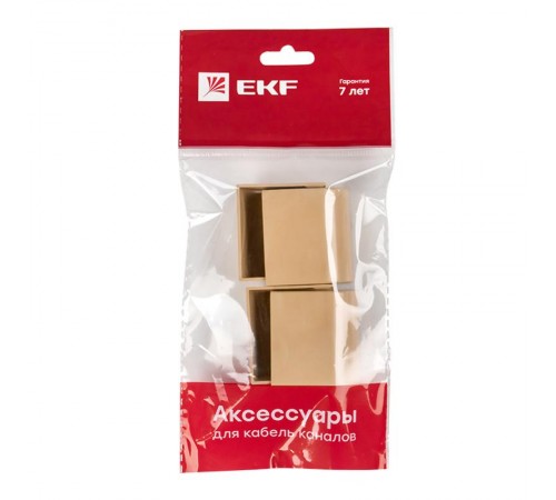 Заглушка (40х16) (4 шт) Plast EKF PROxima   под светлое дерево    ecl-40-16x4   EKF 