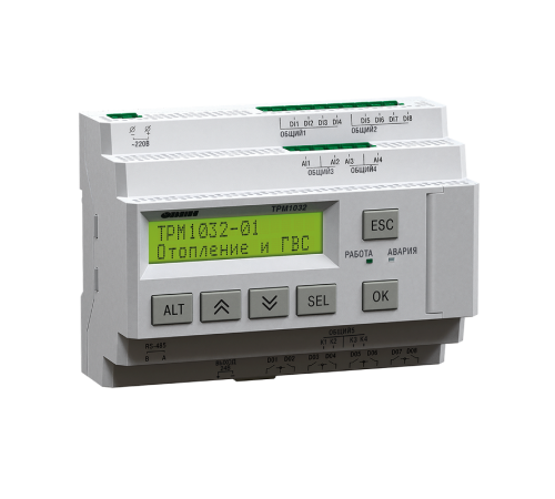 Регулятор для систем отопления и ГВС ТРМ1032-230.230.01  99785  ОВЕН